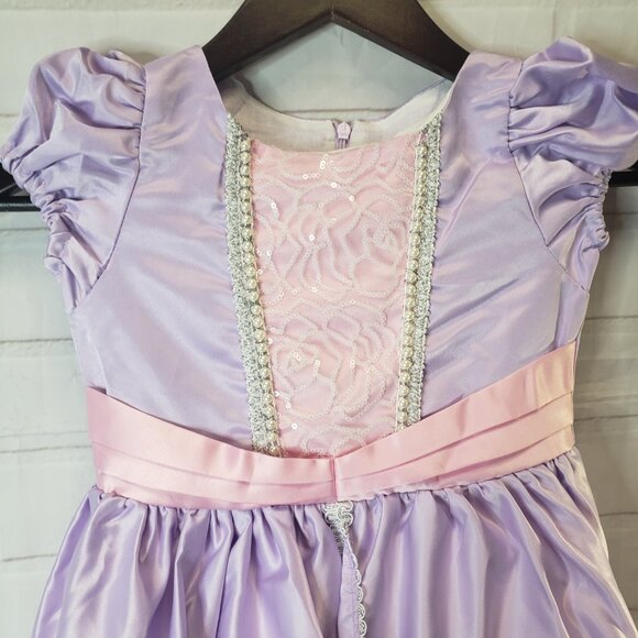 Nice New Disney Jr Sofia the First Purple Dress Costume size 3-5yrs - Picture 3 of 9